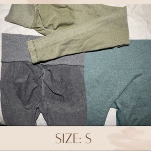 3 leggings - size small - super comfortable, stretchy and breathable